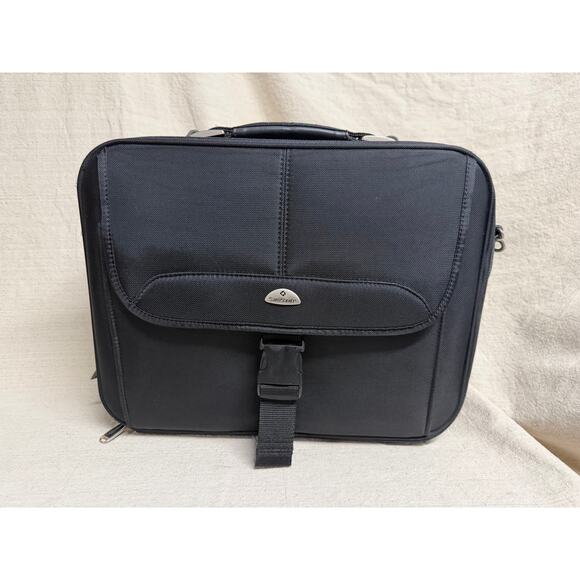 Samsonite Other - Samsonite Laptop Bag Briefcase 16” Black Soft Case Expandable Travel Work Bag